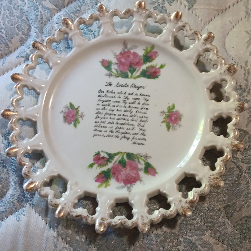 Antique decor plate from the 70's